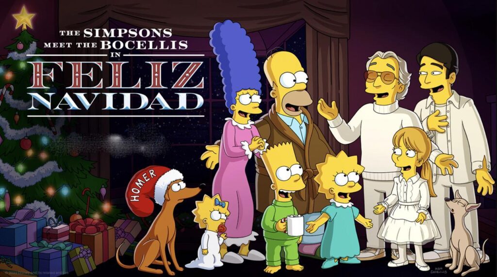 مشاهدة فيلم The Simpsons Meet The Bocellis In Feliz Navidad 2022 مترجم كامل HD